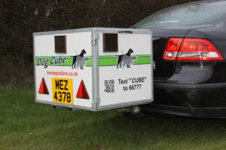 Dog Cube for transporting dogs dog box for towbar - manufactured by KM Dog Trailers