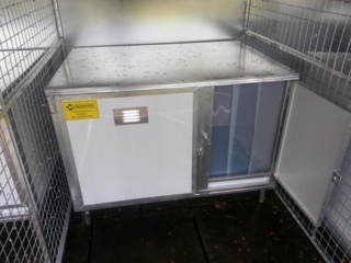 Dog kennels manufactured by KM Dog Trailers