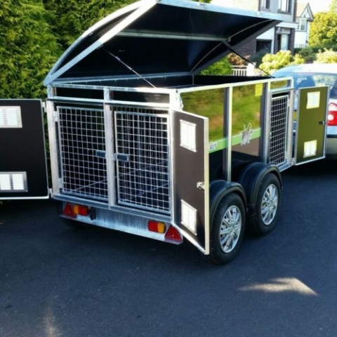 Dog Trecker, dog trailer manufactured by KM Dog Boxes