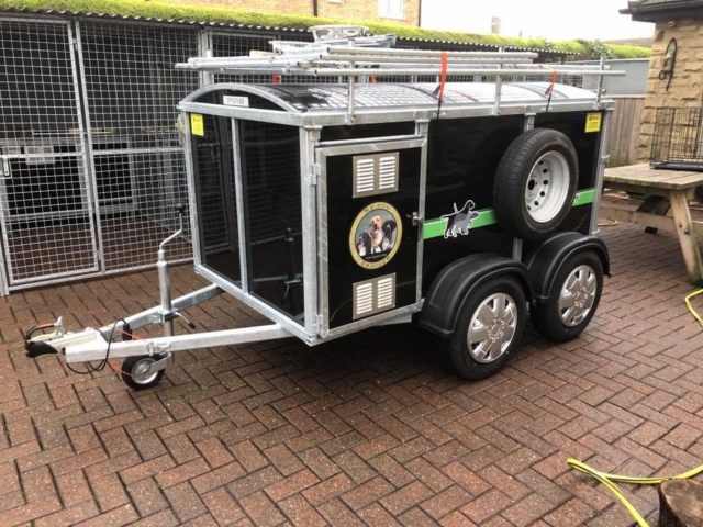 Dog Trecker, dog trailer manufactured by KM Dog Boxes