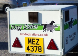 Dog Cube for transporting dogs dog box for towbar - manufactured by KM Dog Trailers