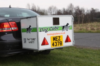 Dog Cube for transporting dogs dog box for towbar - manufactured by KM Dog Trailers