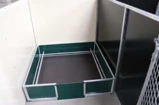 Whelping Box Green wipeable panels
