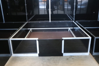 Whelping dog pen manufactured by KM Dog Trailers