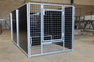 Whelping box, whelping pen.