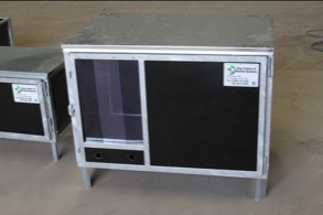 Medium Cabin 3 dog kennel Dog kennels manufactured by KM Dog Trailers