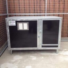 Dog kennels manufactured by KM Dog Trailers