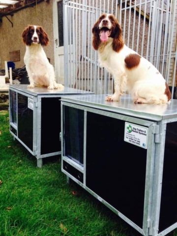 Dog Cabins - Dog kennels Dog kennels manufactured by KM Dog Trailers